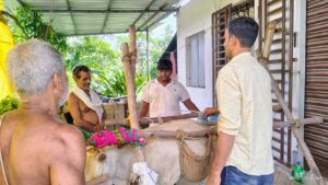 Cow Lifting on Accident Case at Chandanpur